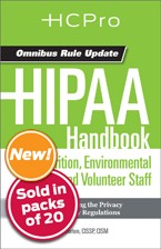 HIPAA Handbook for Nutrition, Environmental Services, and Volunteer Staff