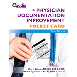 Physician Documentation Improvement Pocket Card, Third Edition (Packs of 25)