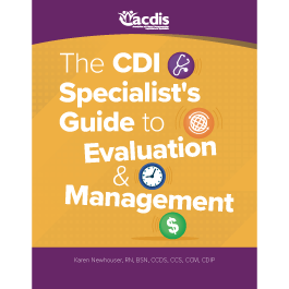 The CDI Specialist's Guide to Evaluation and Management