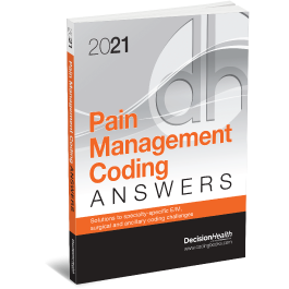 2021 Pain Management Coding Answers