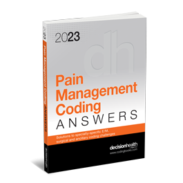 2023 Pain Management Coding Answers